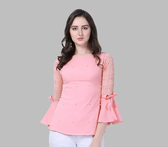 Stylish Fancy Designer Crepe Top For Women