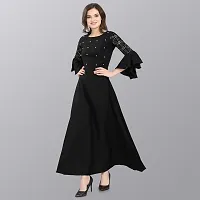 Stylish Fancy Designer Crepe Dresses For Women-thumb3