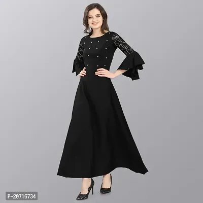 Stylish Fancy Designer Crepe Dresses For Women-thumb4