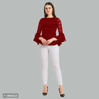 Stylish Fancy Designer Crepe Top For Women-thumb4