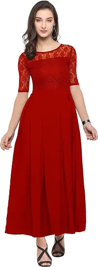 Stylish Fancy Designer Crepe Dresses For Women-thumb3