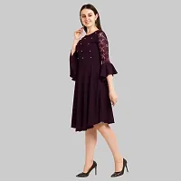 Stylish Fancy Designer Crepe Dresses For Women-thumb3