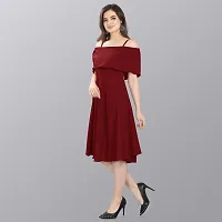 Stylish Fancy Designer Crepe Dresses For Women-thumb3