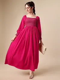 Stylish Fancy Designer Crepe Dresses For Women-thumb1