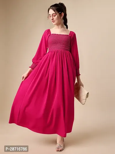 Stylish Fancy Designer Crepe Dresses For Women-thumb2