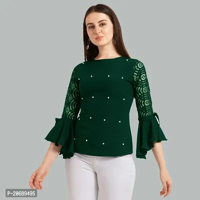 Stylish Fancy Designer Crepe Top For Women-thumb3