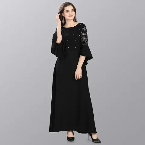 Stylish Fancy Designer Crepe Dresses For Women