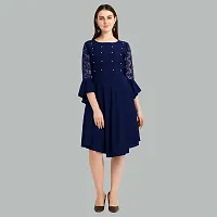 Designer Crepe Dresses For Women-thumb2