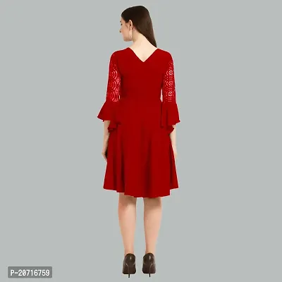 Stylish Fancy Designer Crepe Dresses For Women-thumb2