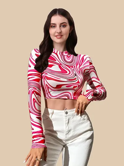 Stylish Fancy Designer Spandex Top For Women