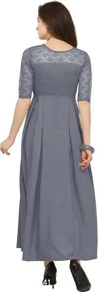 Stylish Fancy Designer Crepe Dresses For Women-thumb2