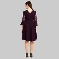 Stylish Fancy Designer Crepe Dresses For Women-thumb1