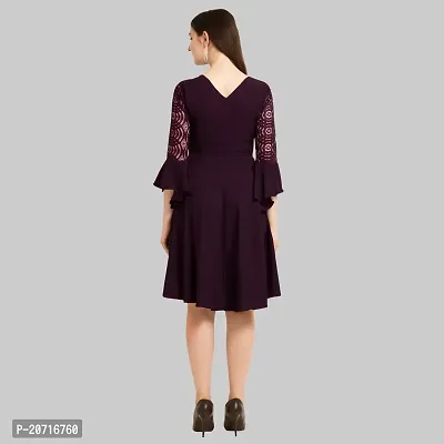 Stylish Fancy Designer Crepe Dresses For Women-thumb2