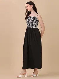 Stylish Fancy Designer Crepe Dresses For Women-thumb1