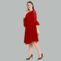 Stylish Fancy Designer Crepe Dresses For Women-thumb3