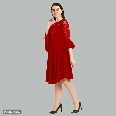 Stylish Fancy Designer Crepe Dresses For Women-thumb4