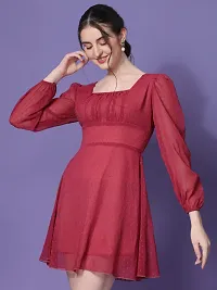 Stylish Fancy Designer Georgette Dresses For Women-thumb3