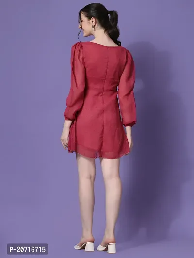 Stylish Fancy Designer Georgette Dresses For Women-thumb5