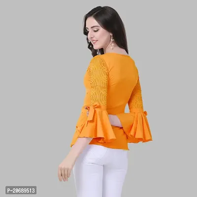 Stylish Fancy Designer Crepe Top For Women-thumb2