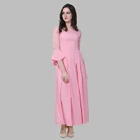 Stylish Fancy Designer Crepe Dresses For Women-thumb3