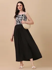 Stylish Fancy Designer Crepe Dresses For Women-thumb2