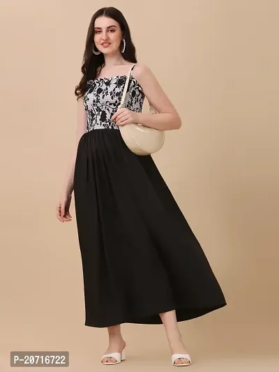 Stylish Fancy Designer Crepe Dresses For Women-thumb3