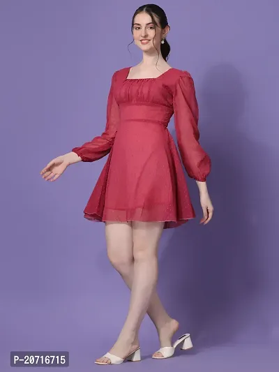 Stylish Fancy Designer Georgette Dresses For Women-thumb0