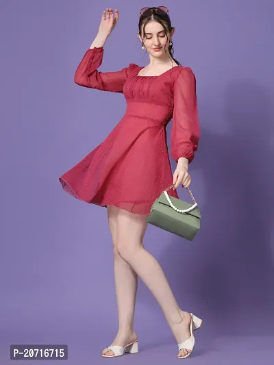 Stylish Fancy Designer Georgette Dresses For Women-thumb2
