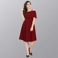 Stylish Fancy Designer Crepe Dresses For Women-thumb2