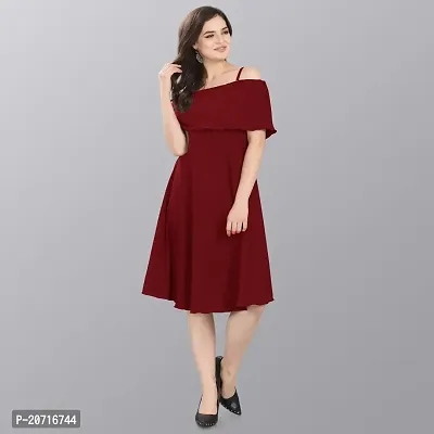 Stylish Fancy Designer Crepe Dresses For Women-thumb3