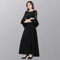 Stylish Fancy Designer Crepe Dresses For Women-thumb2