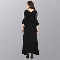 Stylish Fancy Designer Crepe Dresses For Women-thumb1