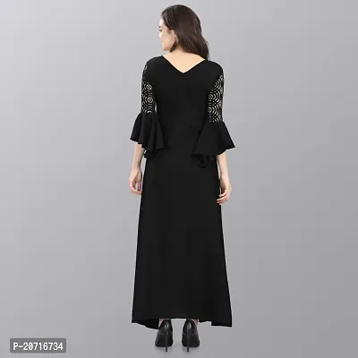 Stylish Fancy Designer Crepe Dresses For Women-thumb2