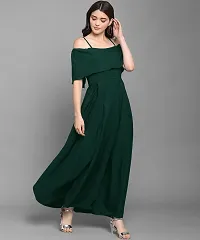 Stylish Fancy Designer Crepe Dresses For Women-thumb2