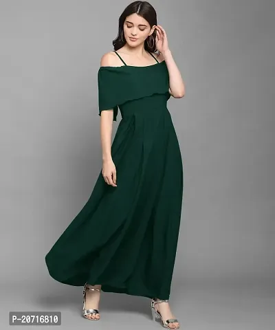 Stylish Fancy Designer Crepe Dresses For Women-thumb3