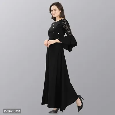 Stylish Fancy Designer Crepe Dresses For Women-thumb5