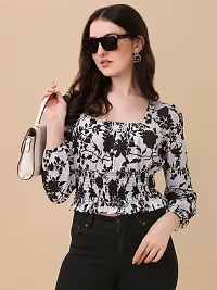 Stylish Fancy Designer Crepe Top For Women-thumb2