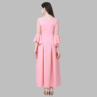 Stylish Fancy Designer Crepe Dresses For Women-thumb1