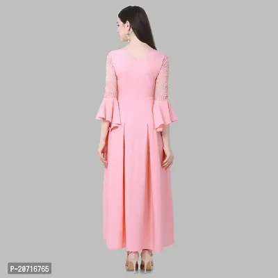 Stylish Fancy Designer Crepe Dresses For Women-thumb2