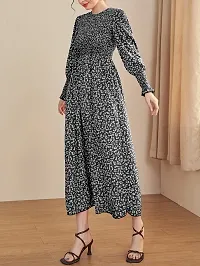 Stylish Fancy Designer Crepe Dresses For Women-thumb3