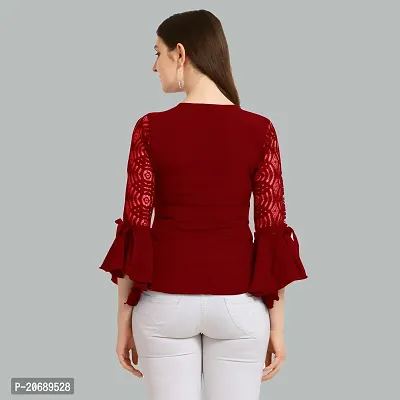 Stylish Fancy Designer Crepe Top For Women-thumb2