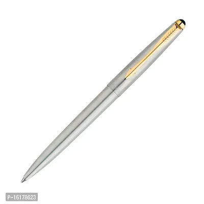 Parker Galaxy Stainless Steel Gold Trim Ball Pen-thumb3