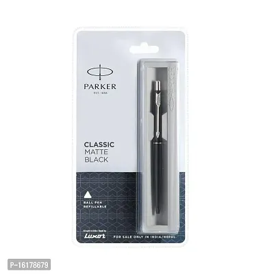 Parker Classic Matte Black CT Ball Pen, 1 Count (Pack of 1) (9000013840)