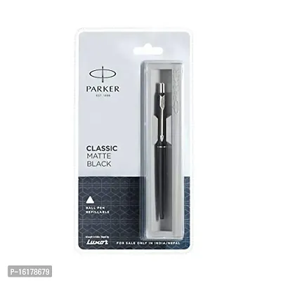 Parker Classic Matte Black CT Ball Pen, 1 Count (Pack of 1) (9000013840)-thumb5
