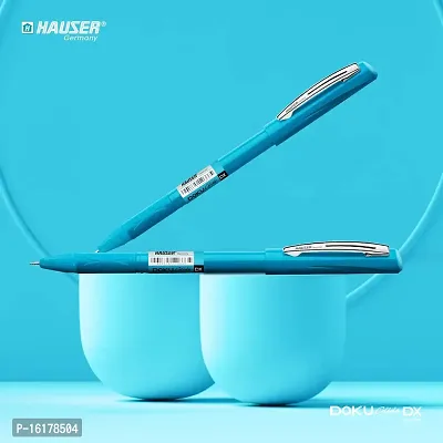Hauser Doku Glide Ball Pen | Tip Size 0.7 mm | Comfortable Grip With Smudge Free Writing | Sturdy Refillable Ball Pen | Blue Ink, Jar Set of 50 Ball Pen-thumb5