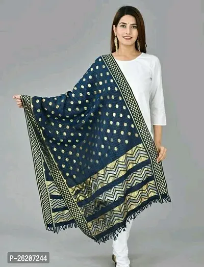 Fancy Banarasi Silk Dupattas For Women-thumb0