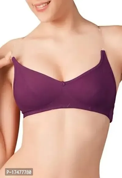 Stylish Cotton Solid Bras For Women-thumb0