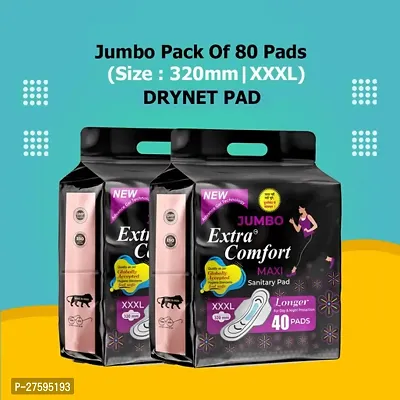 Jumbo Extra comfort Ultra Absorbent Disposable Period Panties, XXXL, 0% Leaks, Sanitary protection for women  Girls, Maternity Delivery Pads, 360deg; Protection, Postpartum  Overnight use, Heavy Flow