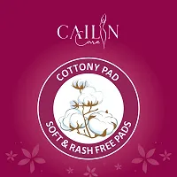 Cailin Care Naturally Soft and Comfortable Anty Bacterial Cotton Sanitary Pads (Size - 320mm | XXXL) (2 Packet) (Total 80 Pads)-thumb1