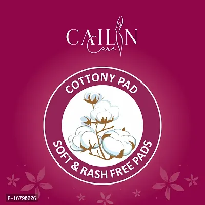 Cailin Care Sanitary Pads (100% Natural Cotton ) (Size - 320mm | XXXL) (2 Packet) (Total 80 Pads)-thumb2